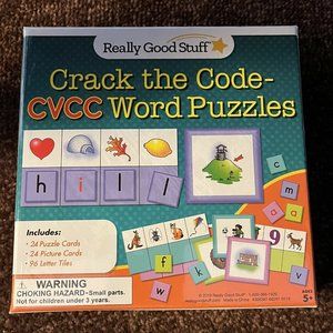 Really Good Stuff Crack The Code-CVCC Word Puzzle